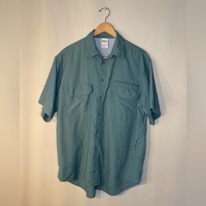 REI Men’s Large Collared Button Down Netted Mesh Fishing Outdoor Shirt